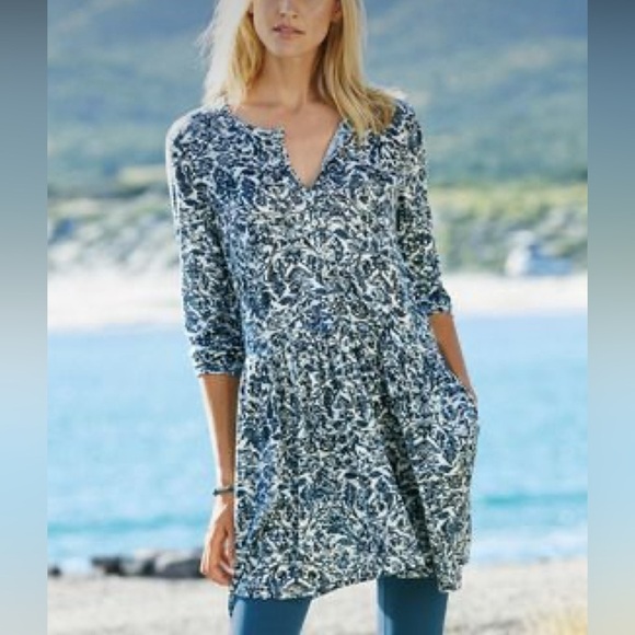 Peruvian Connection Jersey Tunic Dress - Picture 2 of 12